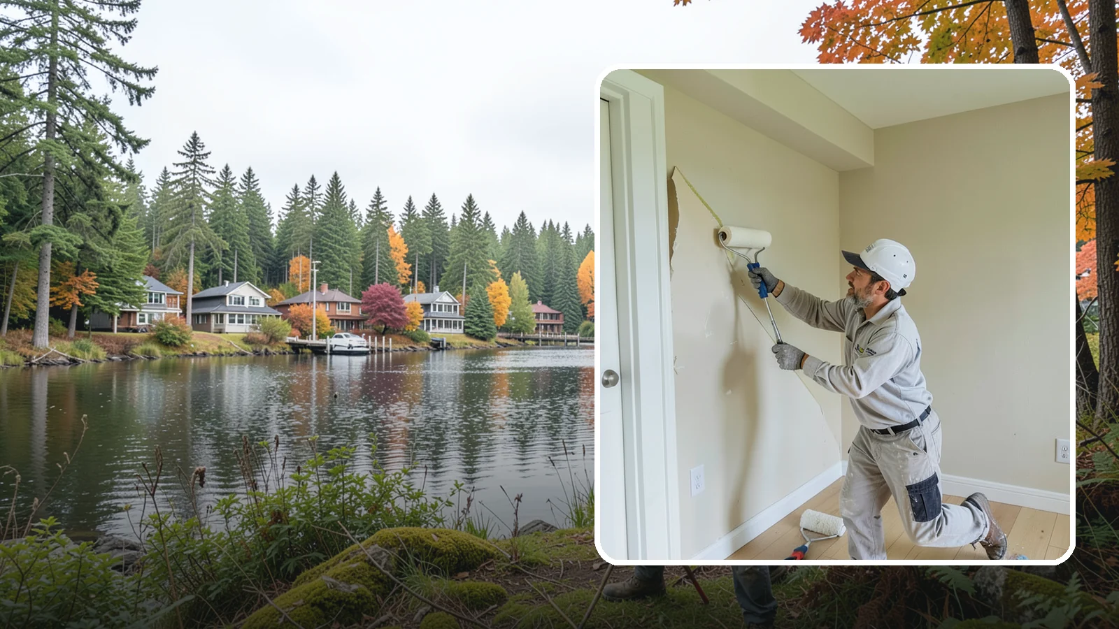 Wallpaper Removal in La Conner, Skagit County, WA - Wallpaper removal takes down old paper and preps the walls for a clean paint or new finish.