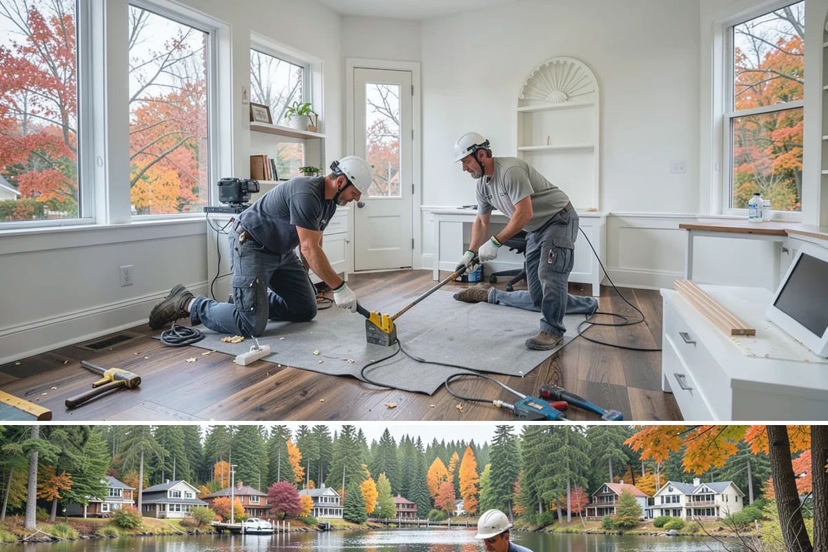 Wallpaper Removal in La Conner, Skagit County, WA - Wallpaper removal is a year-round indoor job well suited to the wet season when you're spending more time inside.