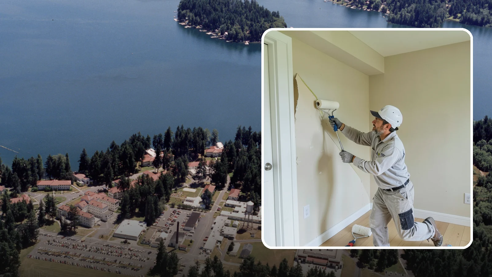 Wallpaper Removal in Lakewood, Pierce County, WA - Wallpaper removal takes down old paper and preps the walls for a clean paint or new finish.