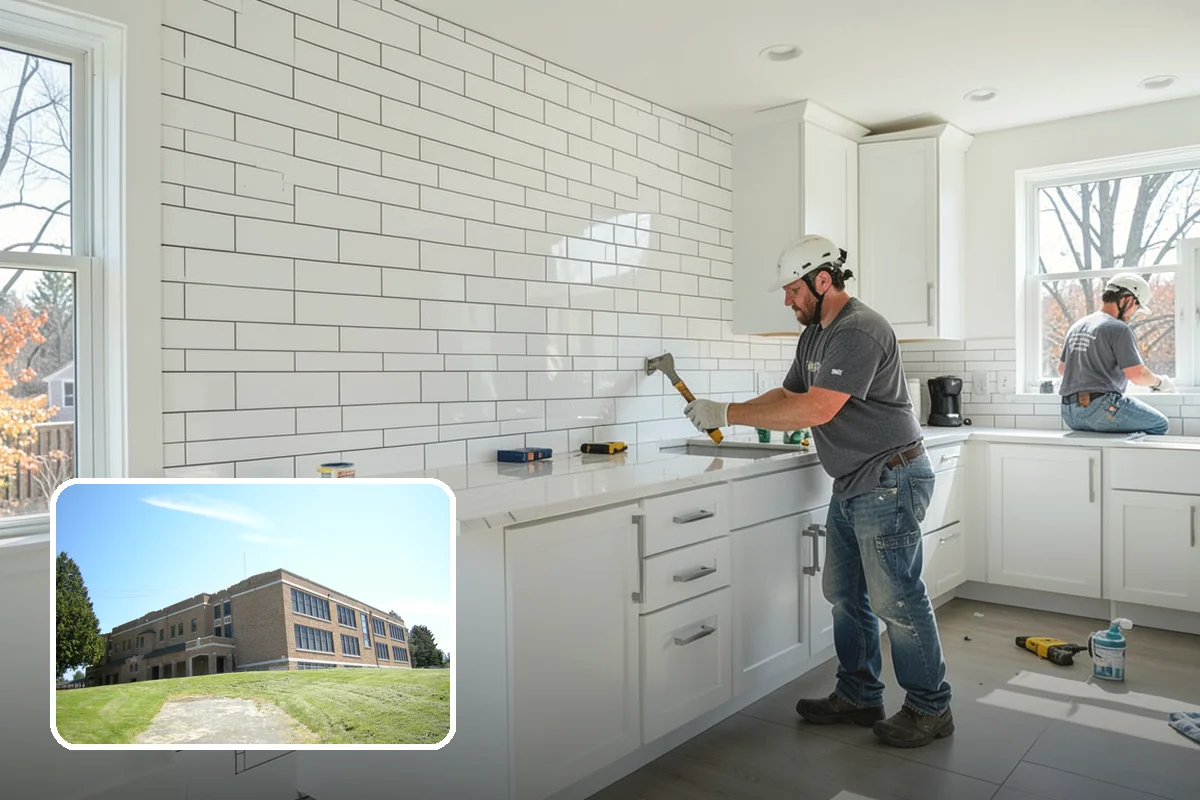 Wallpaper Removal in Maple Valley, King County, WA - Clean removal of paper and stubborn adhesive residue
