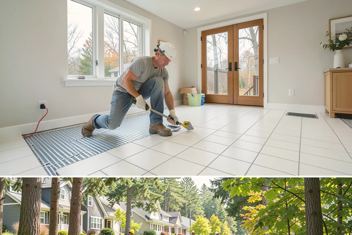 Wallpaper Removal in Normandy Park, King County, WA - Wallpaper removal is a year-round indoor job well suited to the wet season when you're spending more time inside.