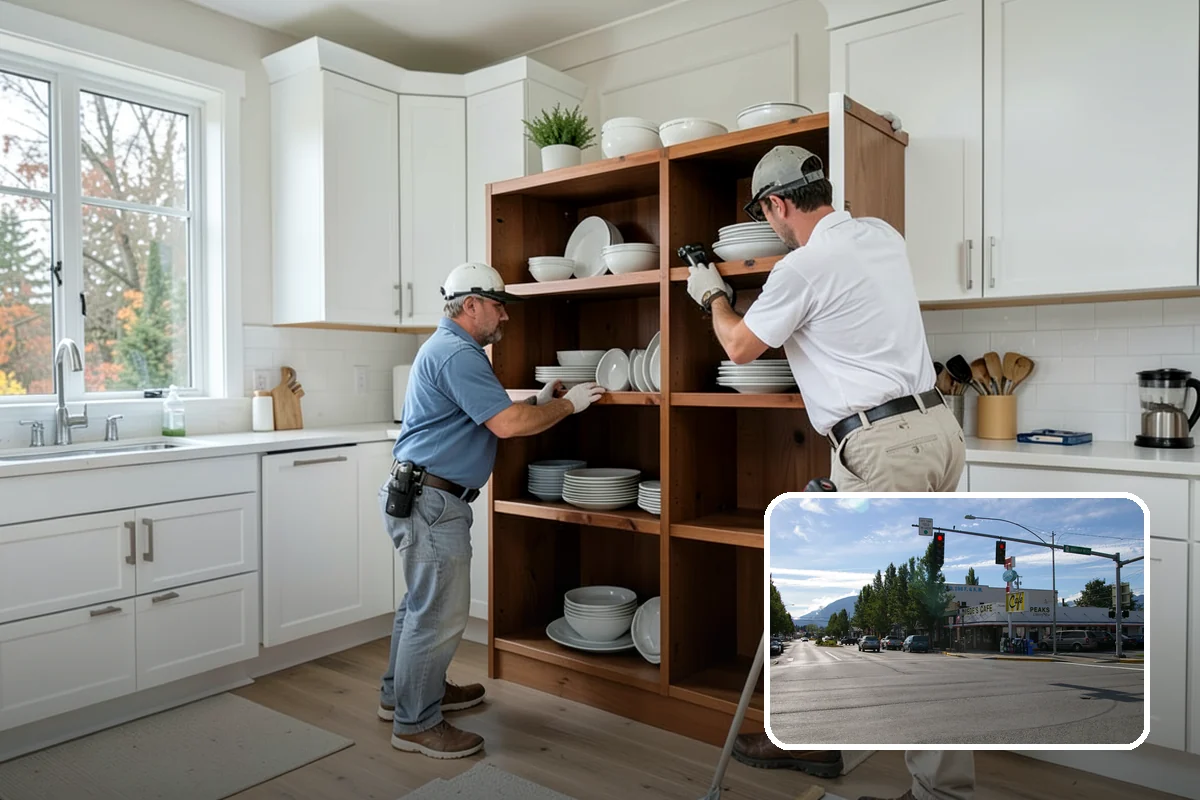 Wallpaper Removal in North Bend, King County, WA - Clean removal of paper and stubborn adhesive residue