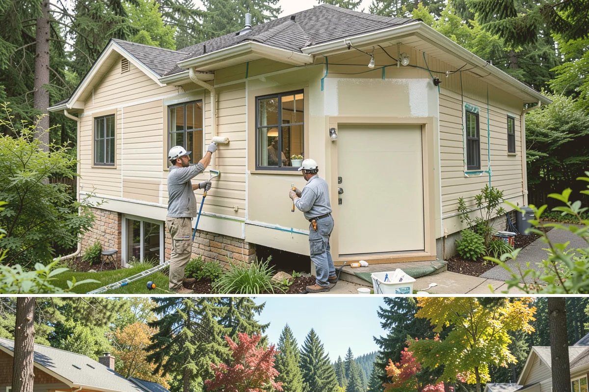 Wallpaper Removal in Orting, Pierce County, WA - Wallpaper removal is a year-round indoor job well suited to the wet season when you're spending more time inside.