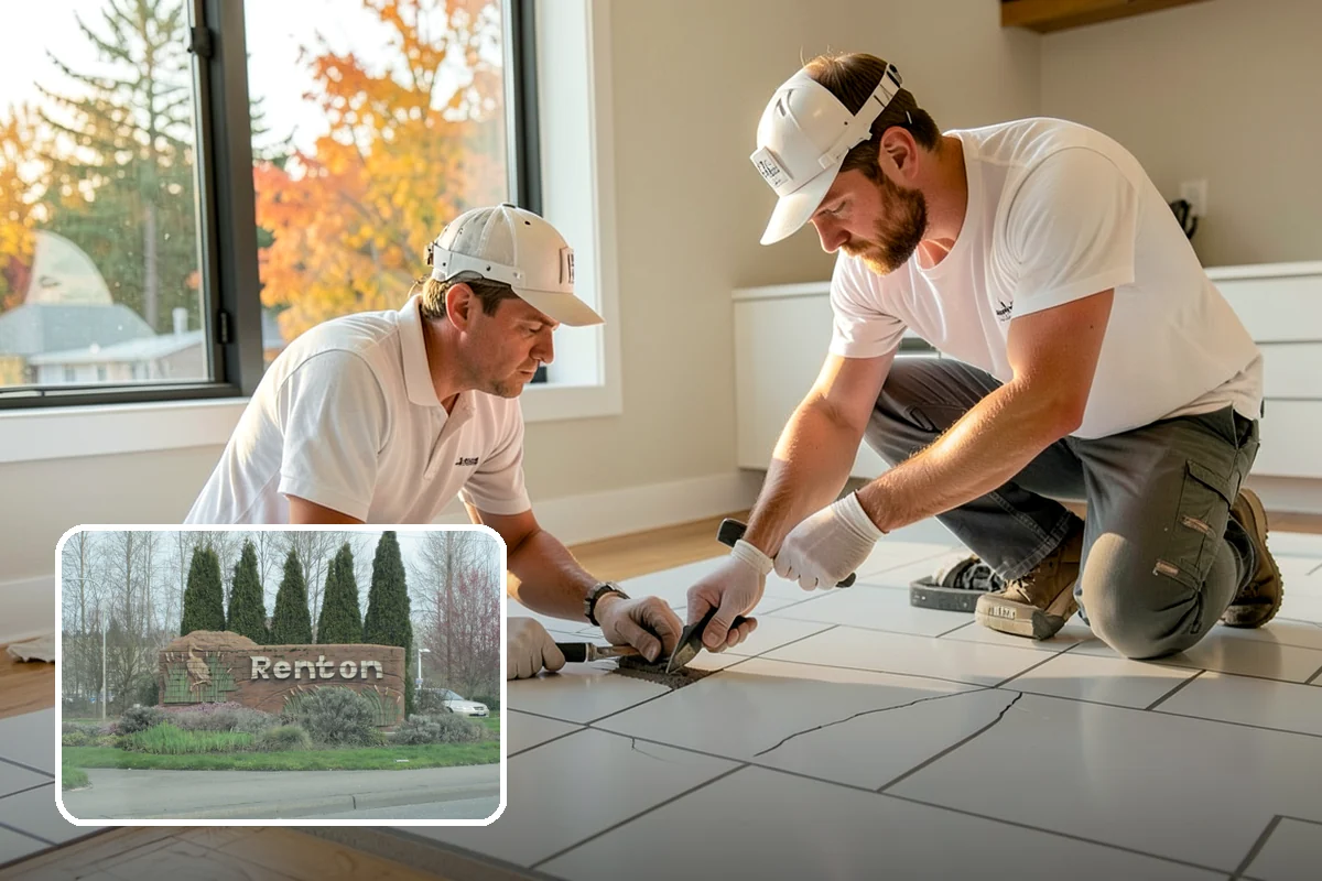 Wallpaper Removal in Renton, King County, WA - Clean removal of paper and stubborn adhesive residue