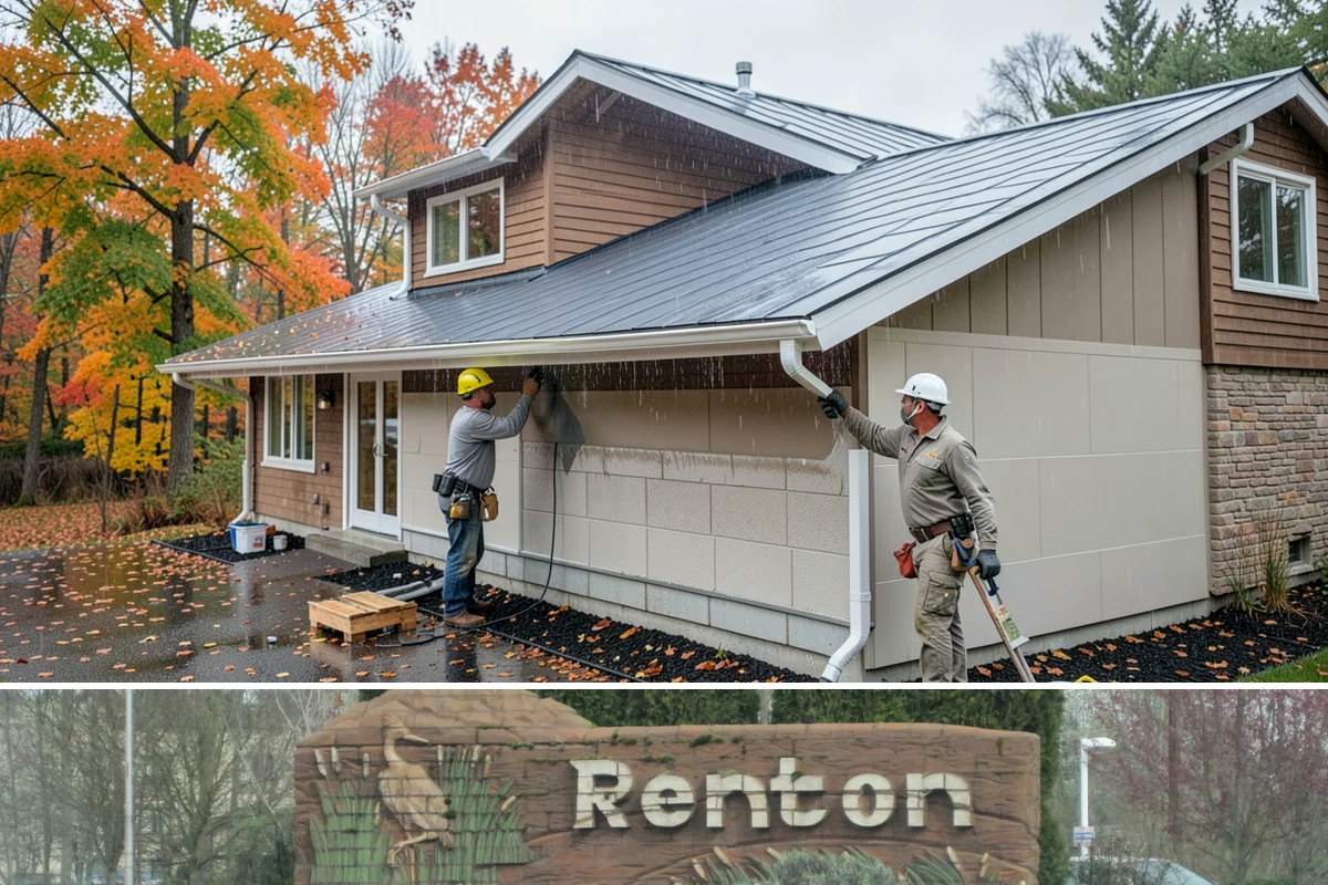 Wallpaper Removal in Renton, King County, WA - Wallpaper removal is a year-round indoor job well suited to the wet season when you're spending more time inside.