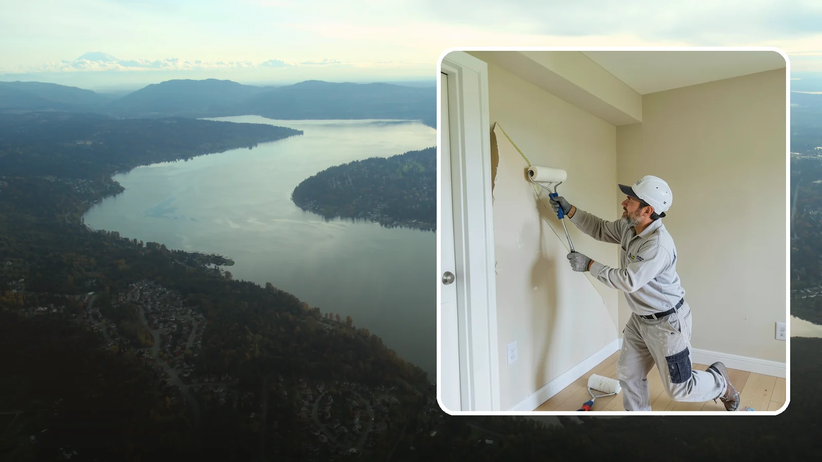 Wallpaper Removal in Sammamish, King County, WA - Wallpaper removal takes down old paper and preps the walls for a clean paint or new finish.