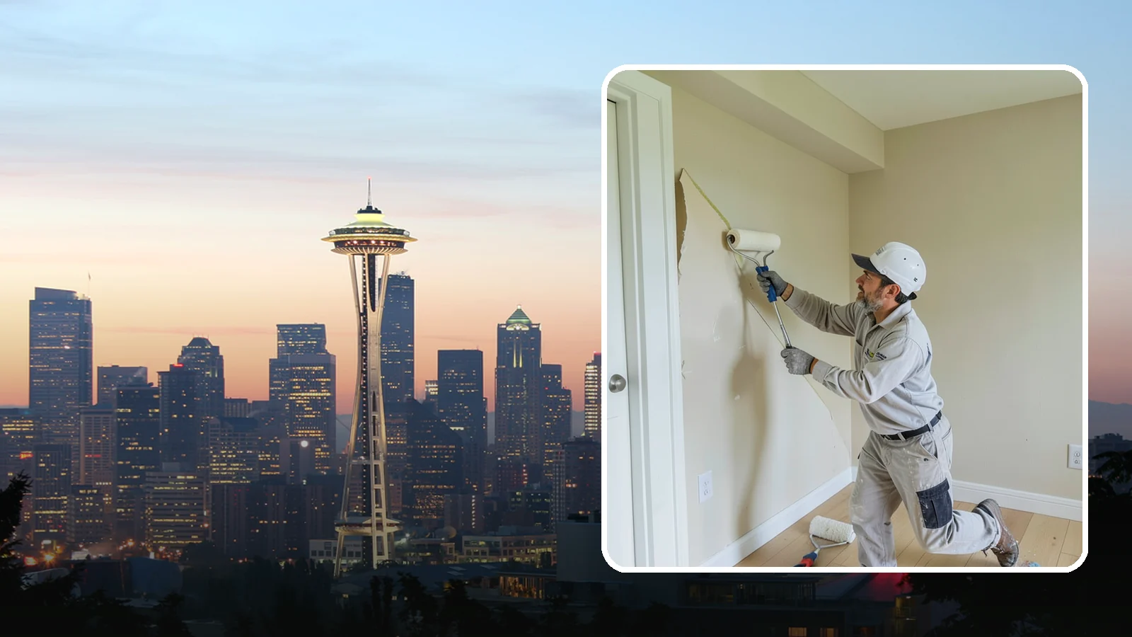 Wallpaper Removal in Seattle, King County, WA - Wallpaper removal takes down old paper and preps the walls for a clean paint or new finish.