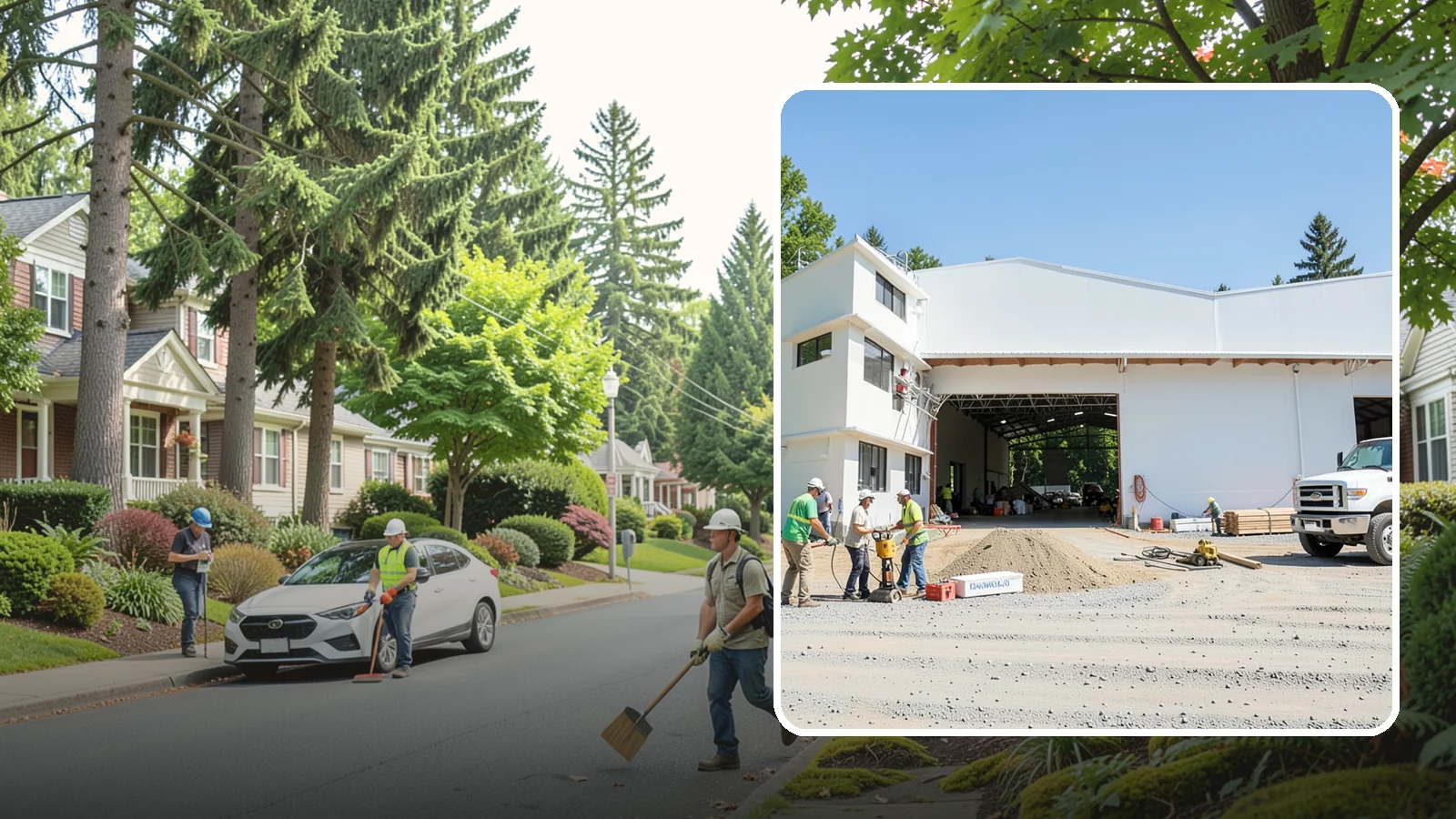 Warehouse Construction in Beaux Arts Village, King County, WA - Ground-up and expansion construction of warehouse and light-industrial buildings.
