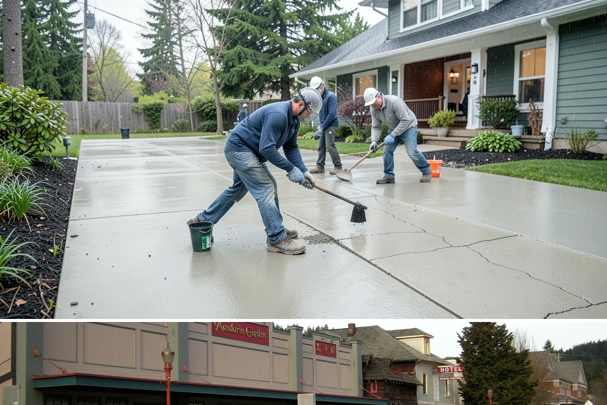 Warehouse Construction in Issaquah, King County, WA - Site work, slab pours, and shell erection are best scheduled for the drier summer months to keep the ground stable.