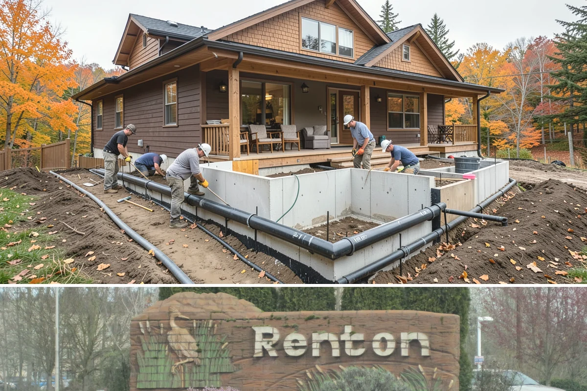 Warehouse Construction in Renton, King County, WA - Site work, slab pours, and shell erection are best scheduled for the drier summer months to keep the ground stable.
