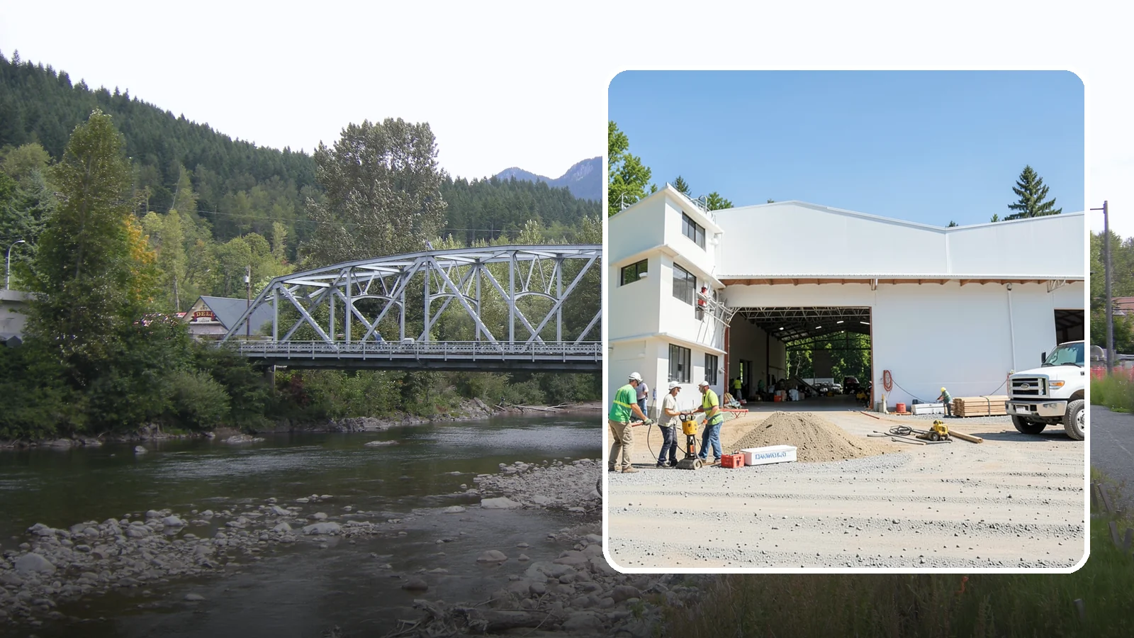 Warehouse Construction in Skykomish, King County, WA - Ground-up and expansion construction of warehouse and light-industrial buildings.
