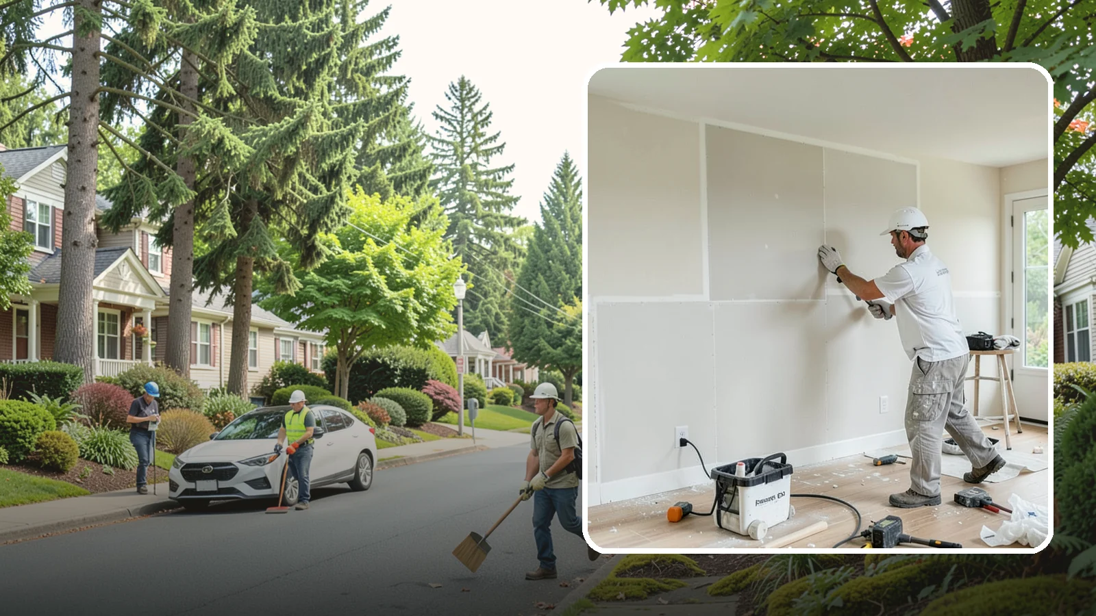Water Damage Drywall Repair in Beaux Arts Village, King County, WA - Water damage drywall repair removes ruined board and restores walls after leaks or flooding.
