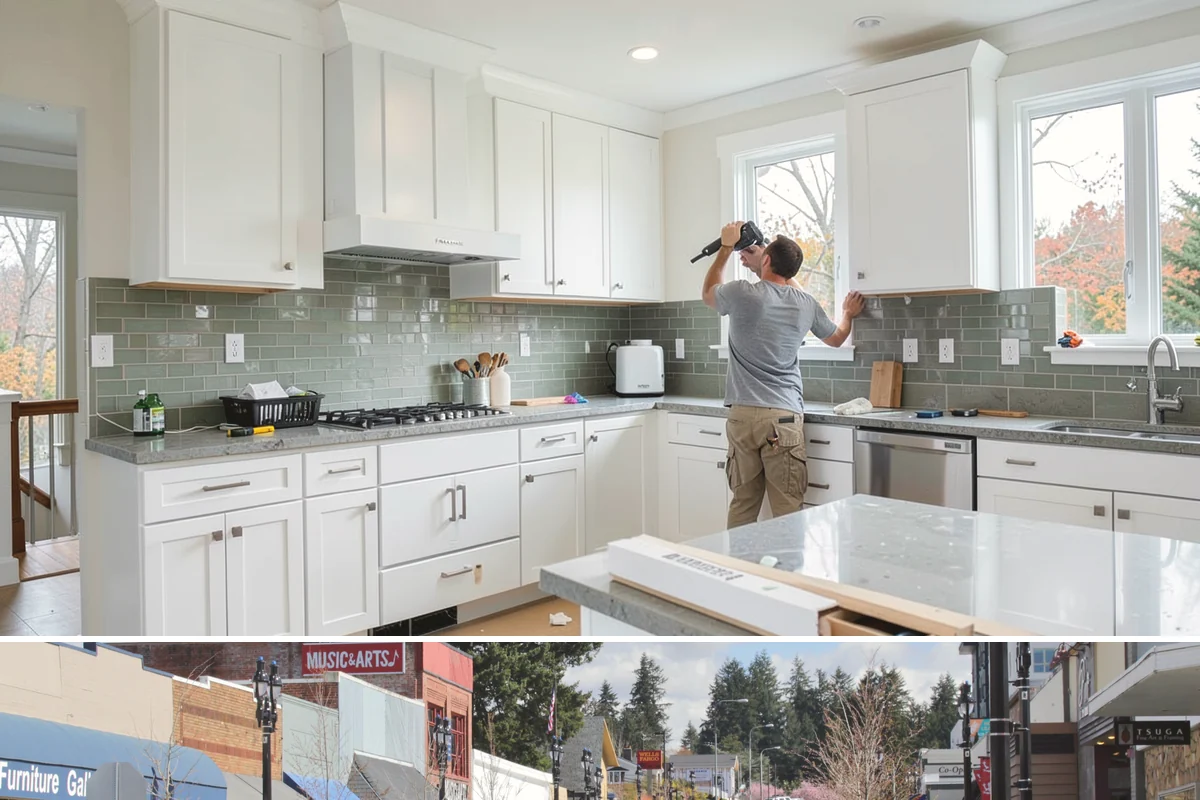 Water Damage Drywall Repair in Bothell, King County, WA - Water damage repair is needed most during the wet season and is handled indoors year-round, often on an urgent basis.