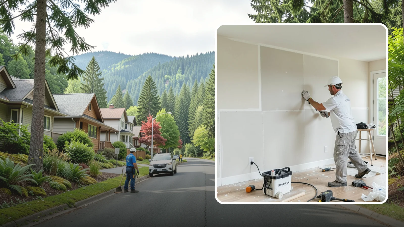 Water Damage Drywall Repair in Darrington, Snohomish County, WA - Water damage drywall repair removes ruined board and restores walls after leaks or flooding.