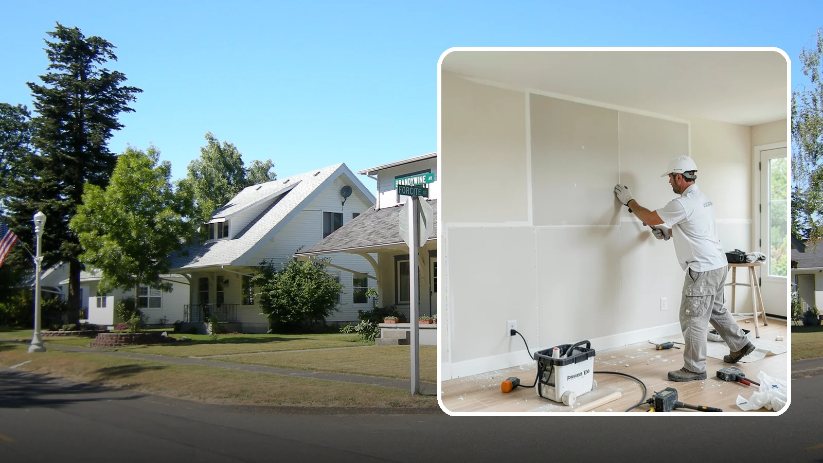 Water Damage Drywall Repair in DuPont, Pierce County, WA - Water damage drywall repair removes ruined board and restores walls after leaks or flooding.