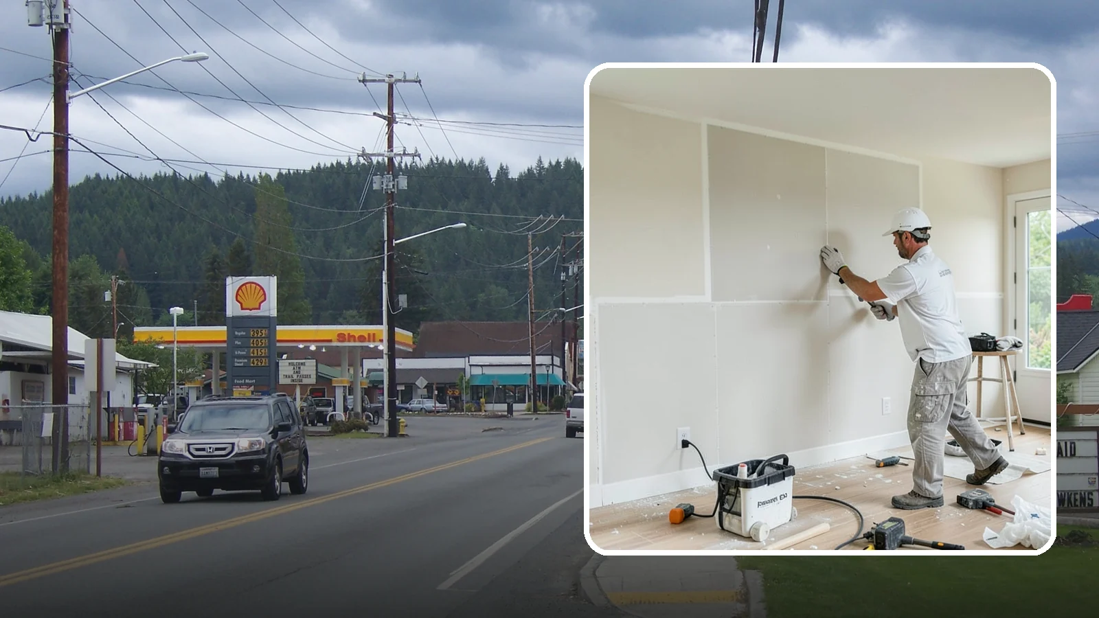 Water Damage Drywall Repair in Granite Falls, Snohomish County, WA - Water damage drywall repair removes ruined board and restores walls after leaks or flooding.