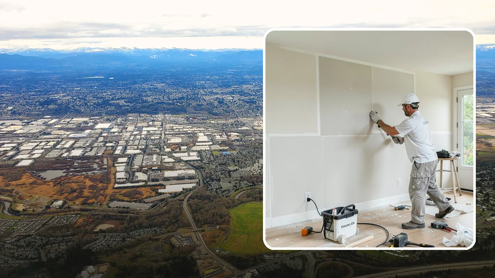 Water Damage Drywall Repair in Kent, King County, WA - Water damage drywall repair removes ruined board and restores walls after leaks or flooding.