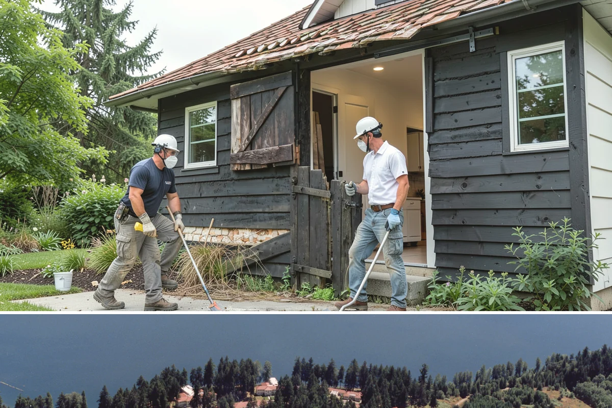 Water Damage Drywall Repair in Lakewood, Pierce County, WA - Water damage repair is needed most during the wet season and is handled indoors year-round, often on an urgent basis.