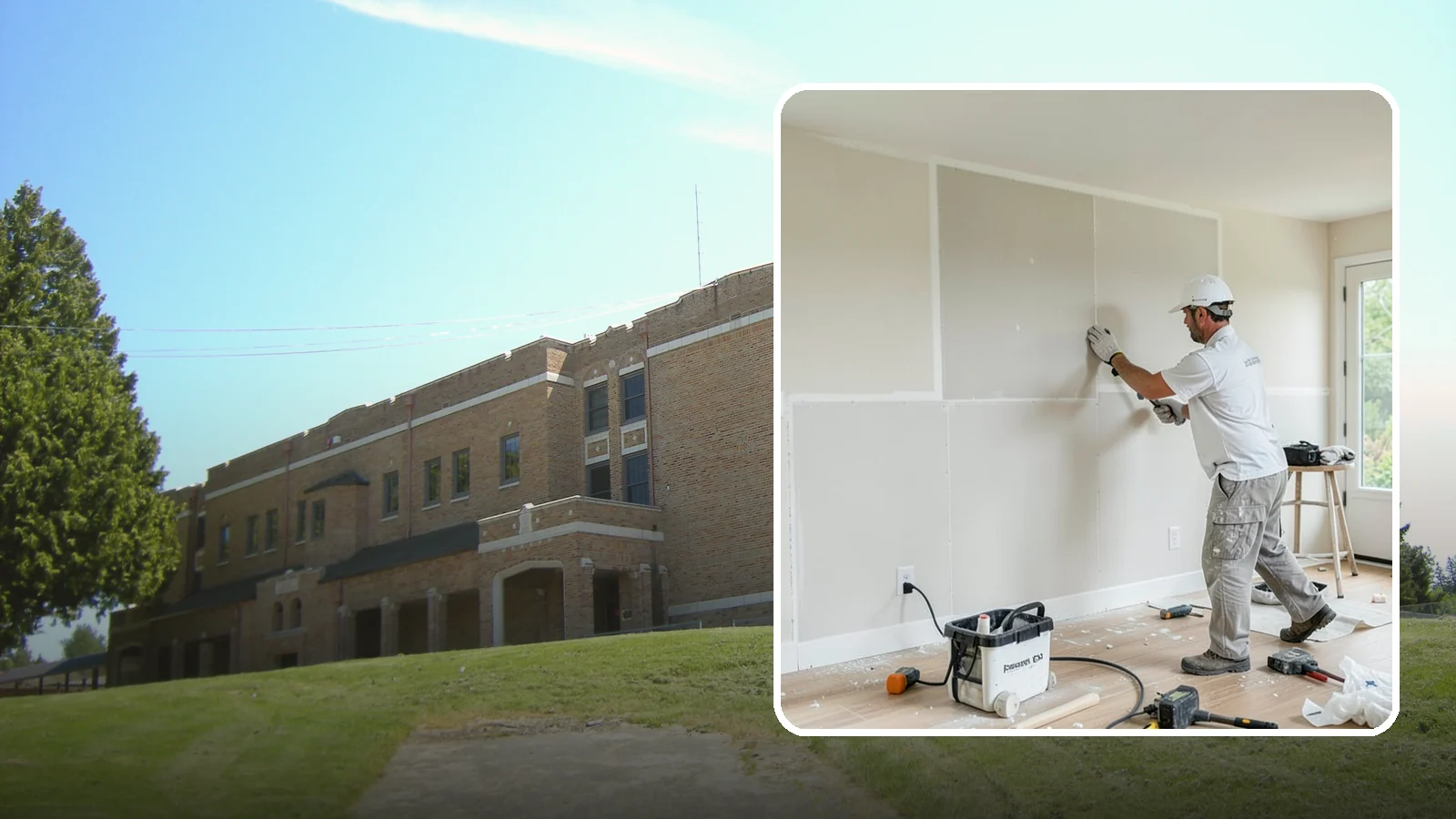 Water Damage Drywall Repair in Maple Valley, King County, WA - Water damage drywall repair removes ruined board and restores walls after leaks or flooding.