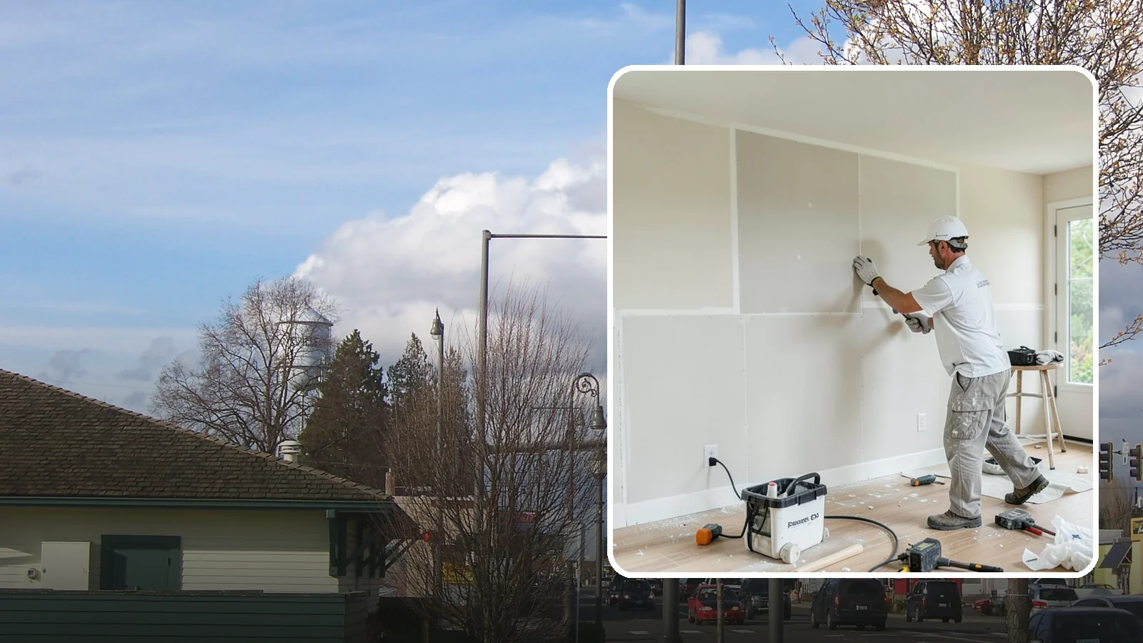 Water Damage Drywall Repair in Marysville, Snohomish County, WA - Water damage drywall repair removes ruined board and restores walls after leaks or flooding.