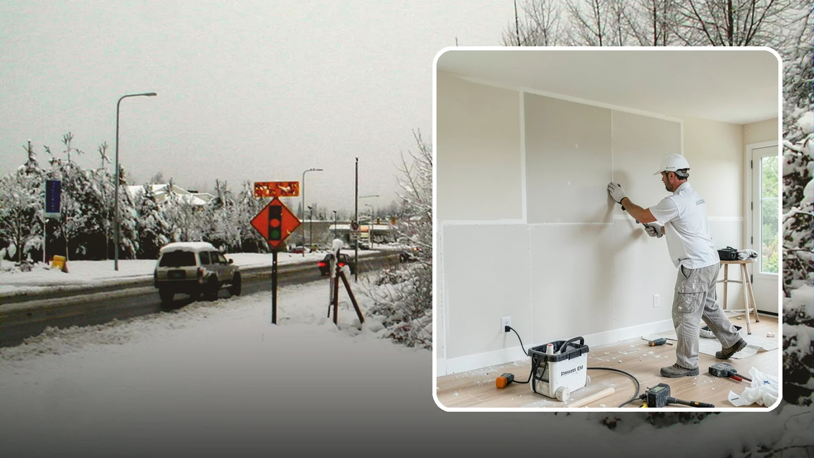 Water Damage Drywall Repair in Newcastle, King County, WA - Water damage drywall repair removes ruined board and restores walls after leaks or flooding.