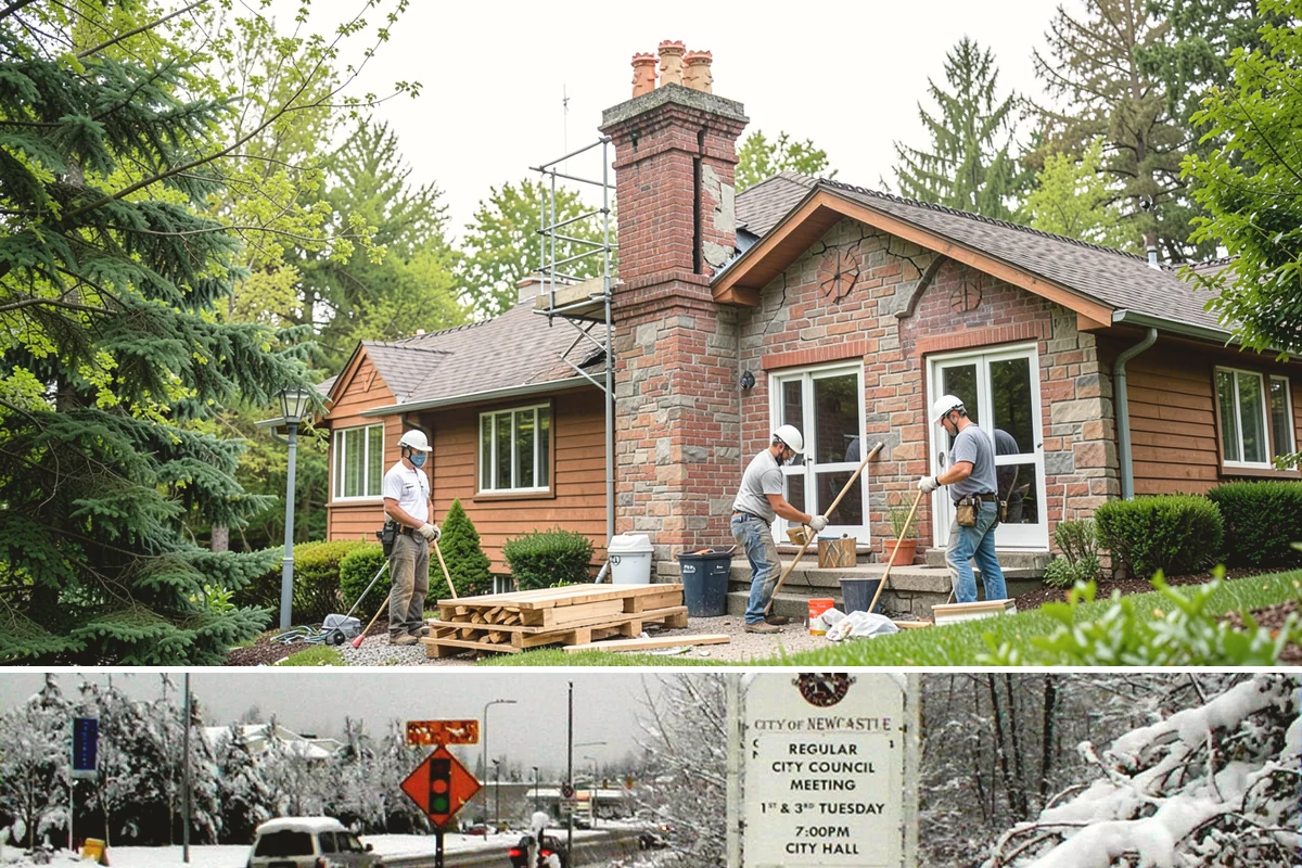 Water Damage Drywall Repair in Newcastle, King County, WA - Water damage repair is needed most during the wet season and is handled indoors year-round, often on an urgent basis.