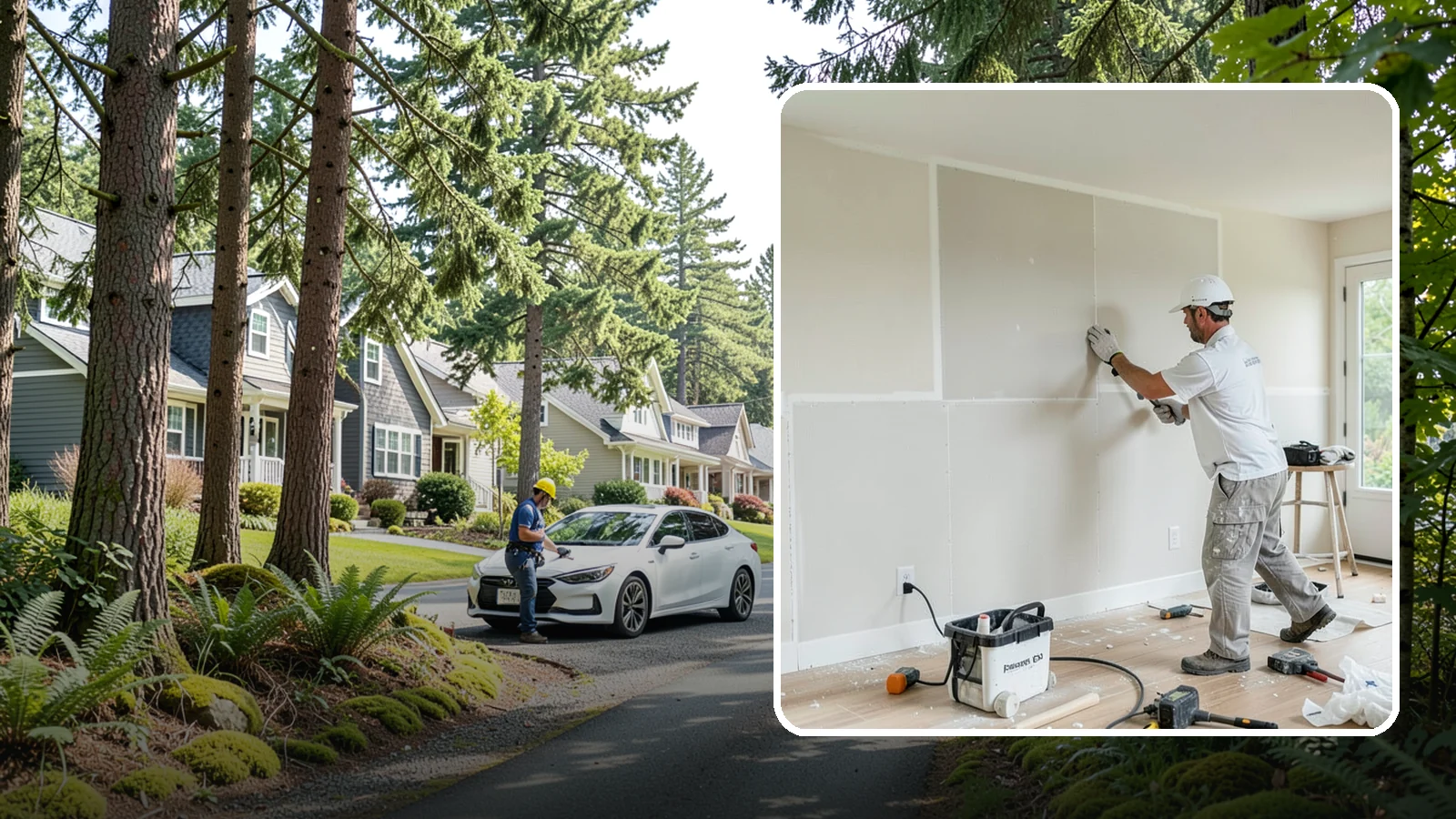 Water Damage Drywall Repair in Normandy Park, King County, WA - Water damage drywall repair removes ruined board and restores walls after leaks or flooding.
