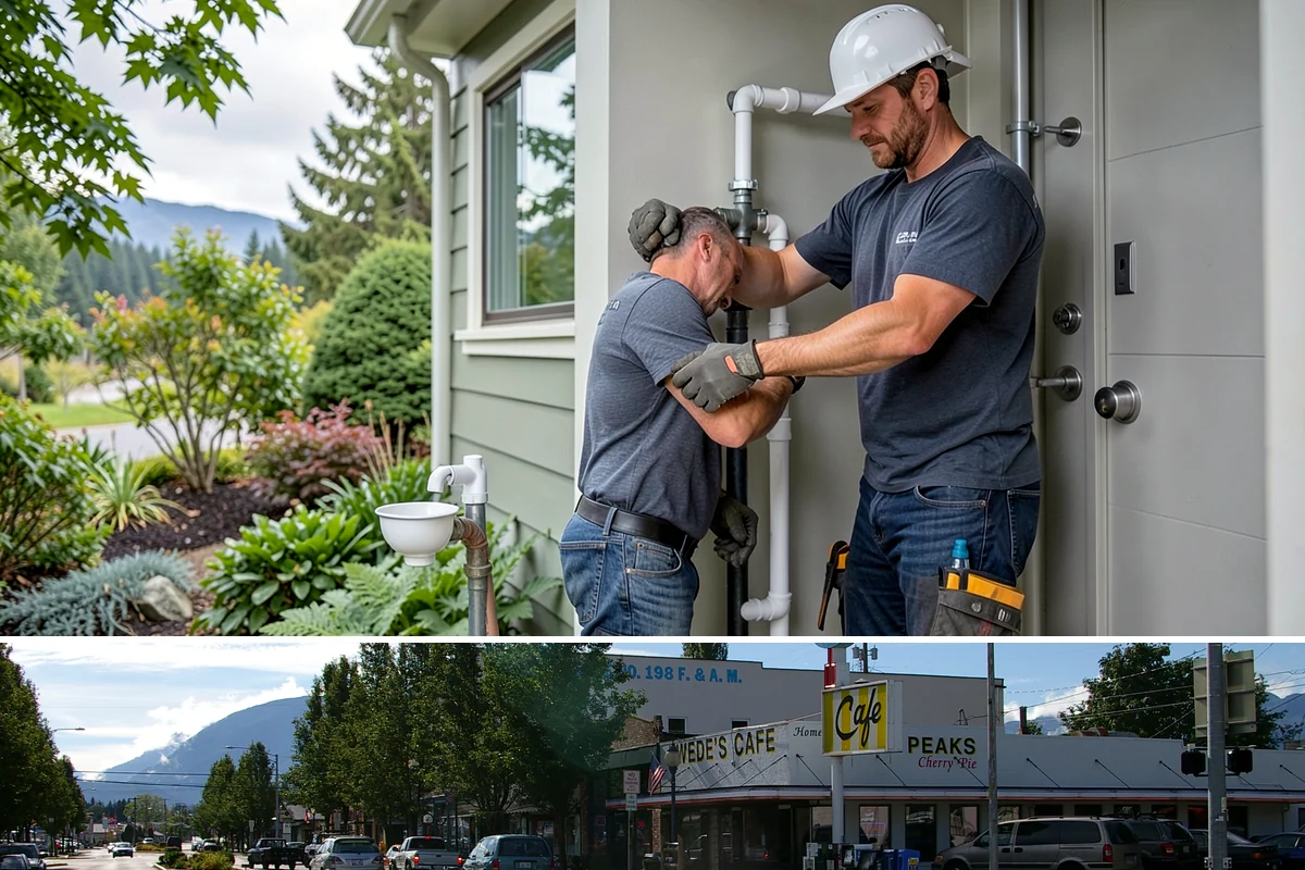 Water Damage Drywall Repair in North Bend, King County, WA - Water damage repair is needed most during the wet season and is handled indoors year-round, often on an urgent basis.
