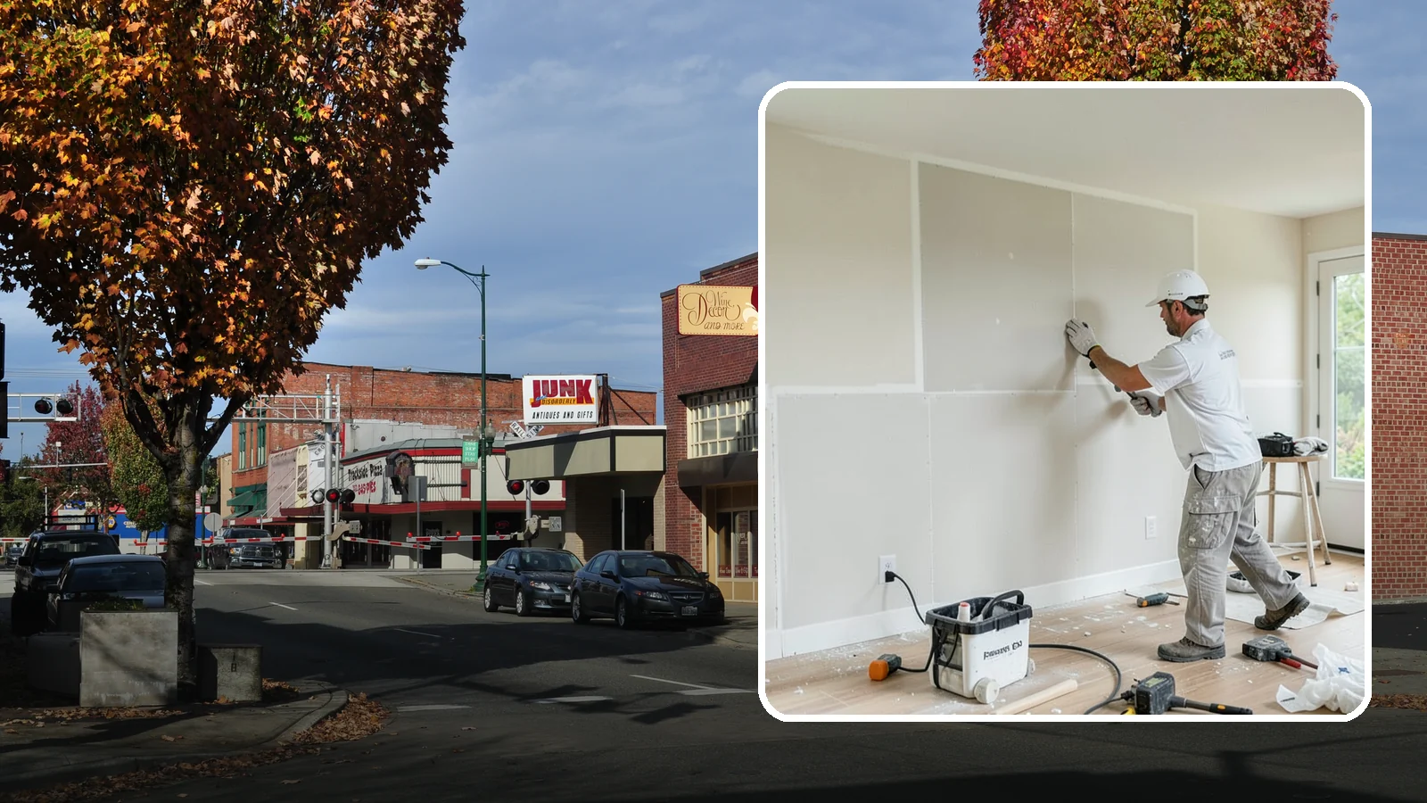 Water Damage Drywall Repair in Puyallup, Pierce County, WA - Water damage drywall repair removes ruined board and restores walls after leaks or flooding.