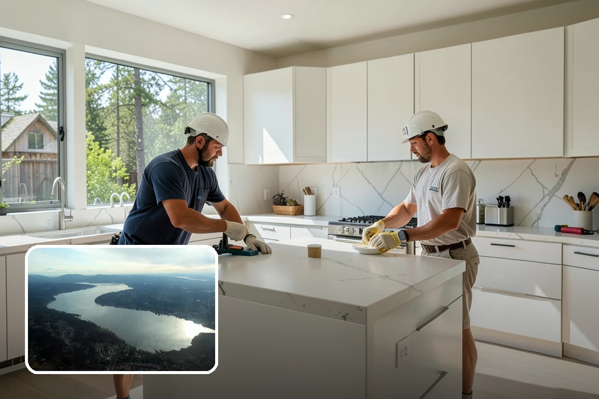 Water Damage Drywall Repair in Sammamish, King County, WA - Removal of swollen, stained, or moldy board