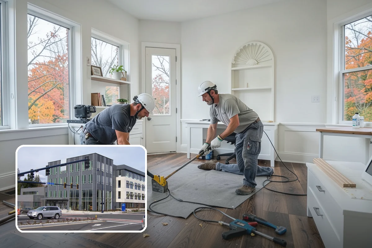 Water Damage Drywall Repair in Shoreline, King County, WA - Removal of swollen, stained, or moldy board