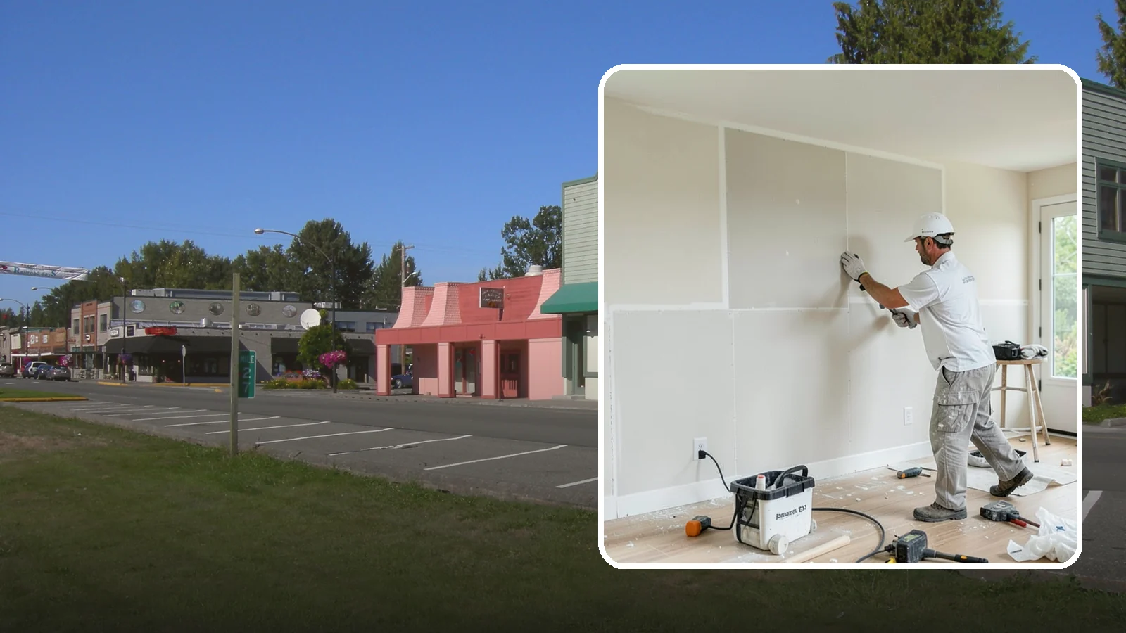 Water Damage Drywall Repair in Snoqualmie, King County, WA - Water damage drywall repair removes ruined board and restores walls after leaks or flooding.