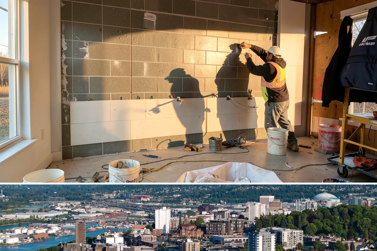 Water Damage Drywall Repair in Tacoma, Pierce County, WA - Water damage repair is needed most during the wet season and is handled indoors year-round, often on an urgent basis.