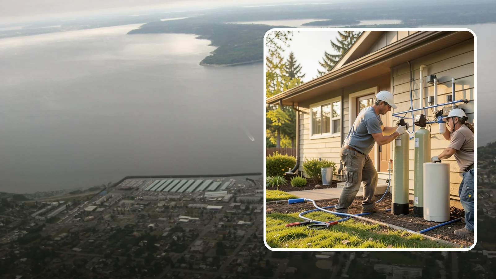 Water Filtration Installation in Des Moines, King County, WA - We install whole-house and point-of-use water filtration and softening systems for cleaner, better-tasting water.