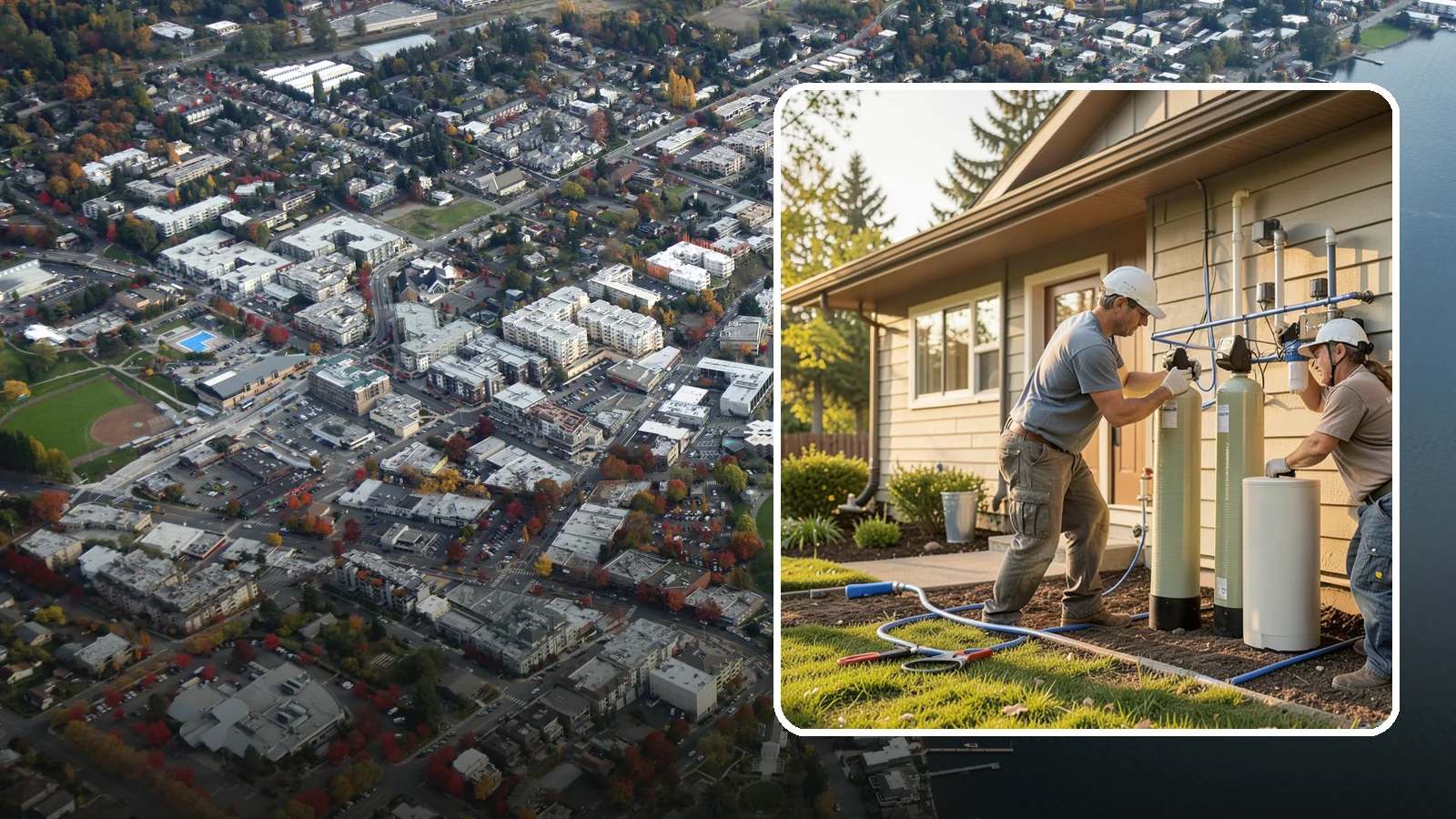 Water Filtration Installation in Kirkland, King County, WA - We install whole-house and point-of-use water filtration and softening systems for cleaner, better-tasting water.
