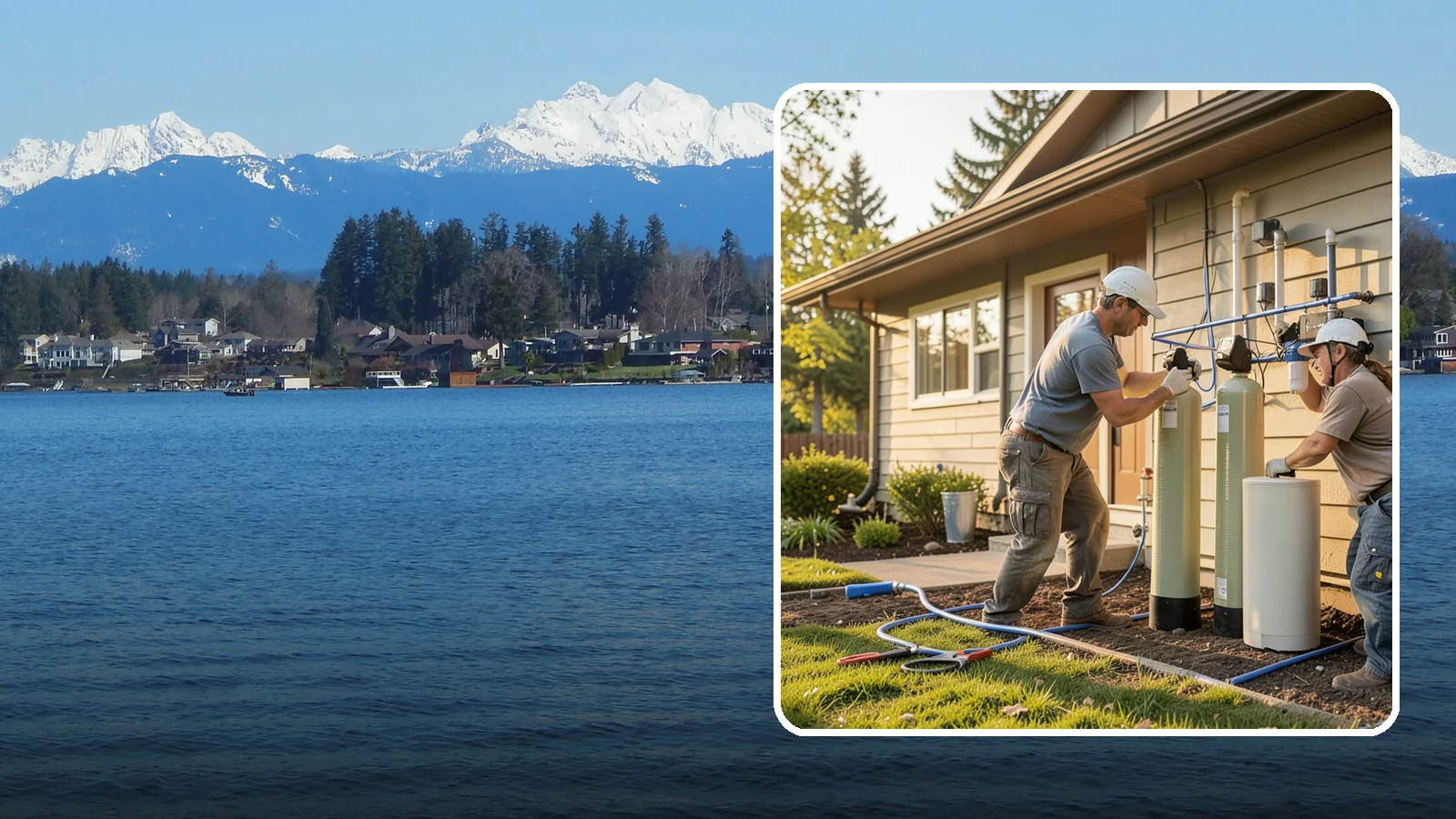Water Filtration Installation in Lake Stevens, Snohomish County, WA - We install whole-house and point-of-use water filtration and softening systems for cleaner, better-tasting water.