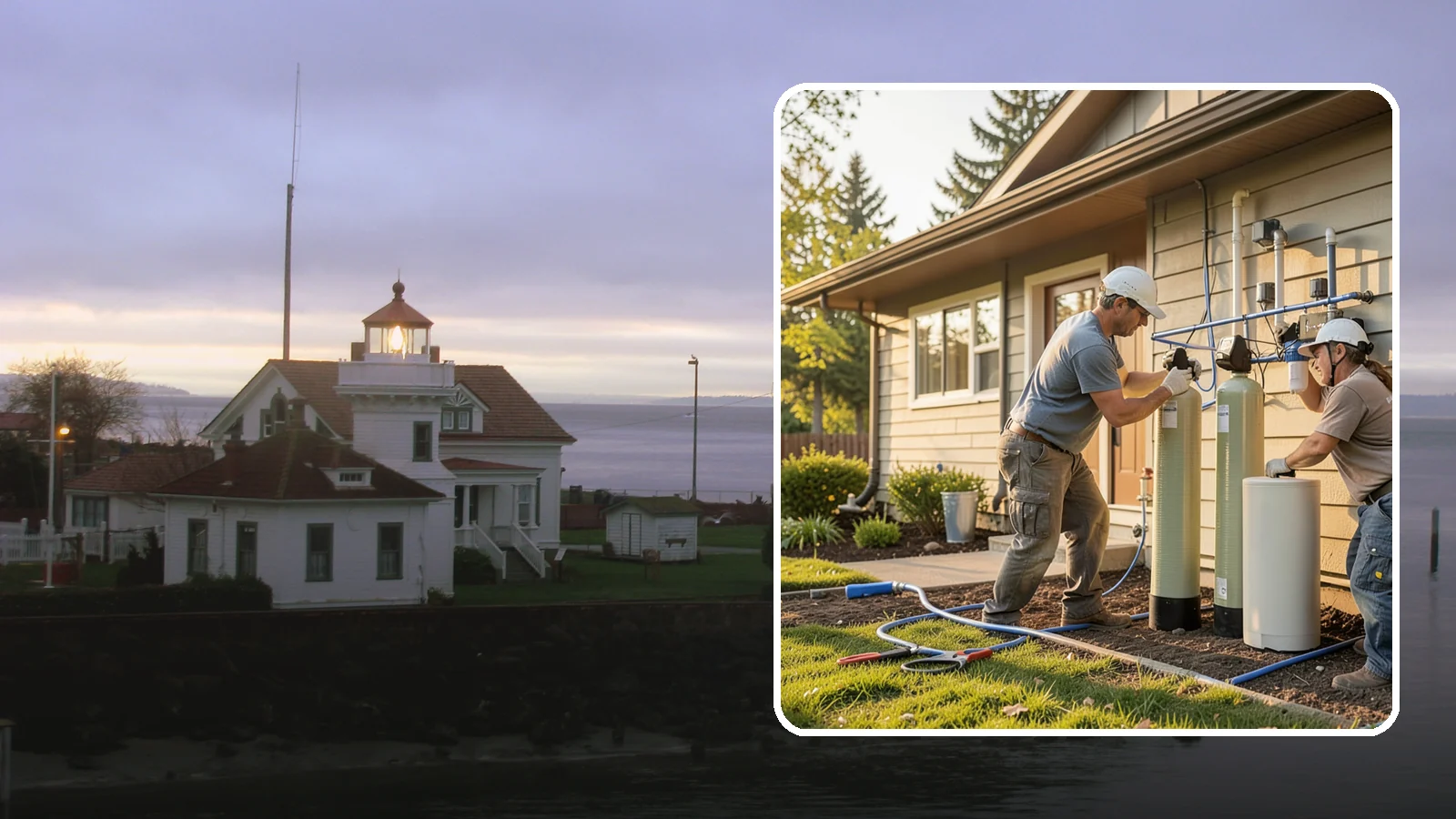 Water Filtration Installation in Mukilteo, Snohomish County, WA - We install whole-house and point-of-use water filtration and softening systems for cleaner, better-tasting water.