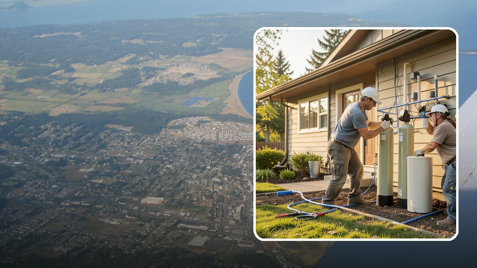Water Filtration Installation in Oak Harbor, Island County, WA - We install whole-house and point-of-use water filtration and softening systems for cleaner, better-tasting water.