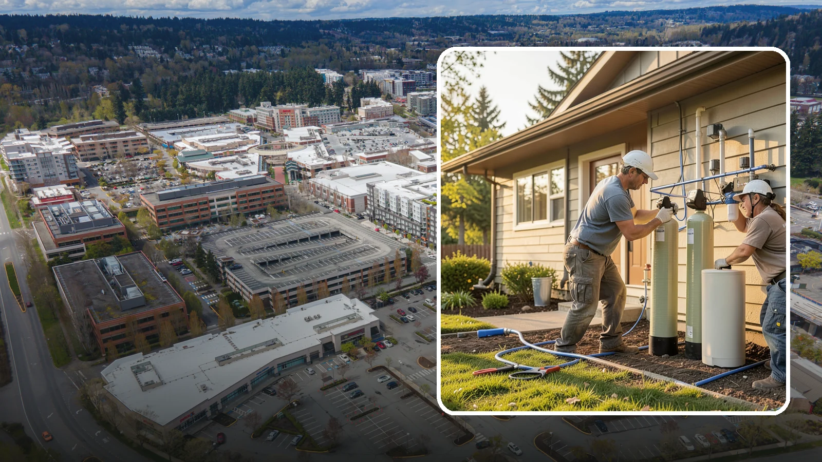 Water Filtration Installation in Redmond, King County, WA - We install whole-house and point-of-use water filtration and softening systems for cleaner, better-tasting water.