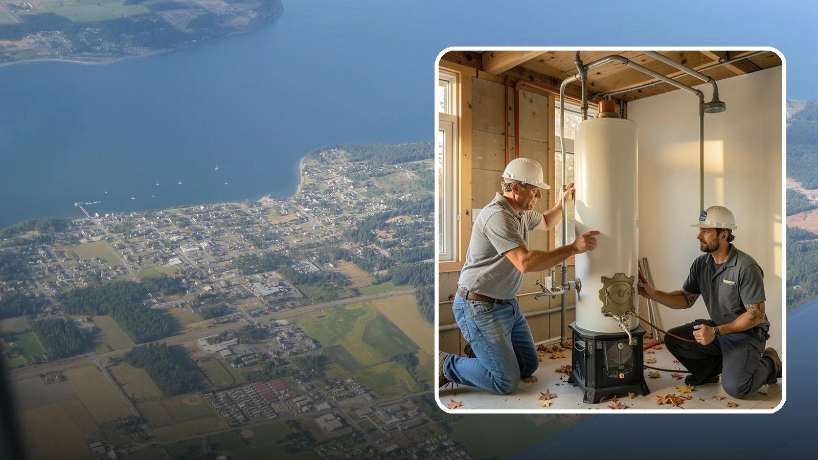 Water Heater Installation in Coupeville, Island County, WA - We install and replace tank and tankless water heaters, including code-required upgrades for safe operation.