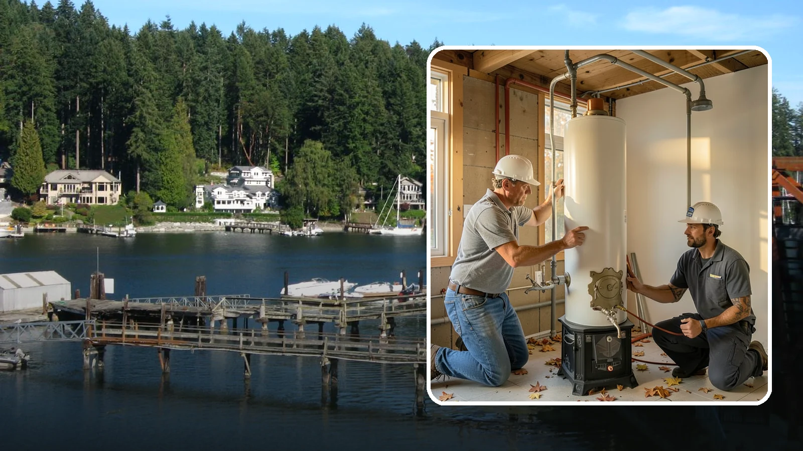 Water Heater Installation in Gig Harbor, Pierce County, WA - We install and replace tank and tankless water heaters, including code-required upgrades for safe operation.