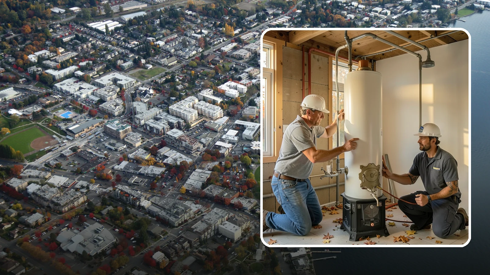 Water Heater Installation in Kirkland, King County, WA - We install and replace tank and tankless water heaters, including code-required upgrades for safe operation.