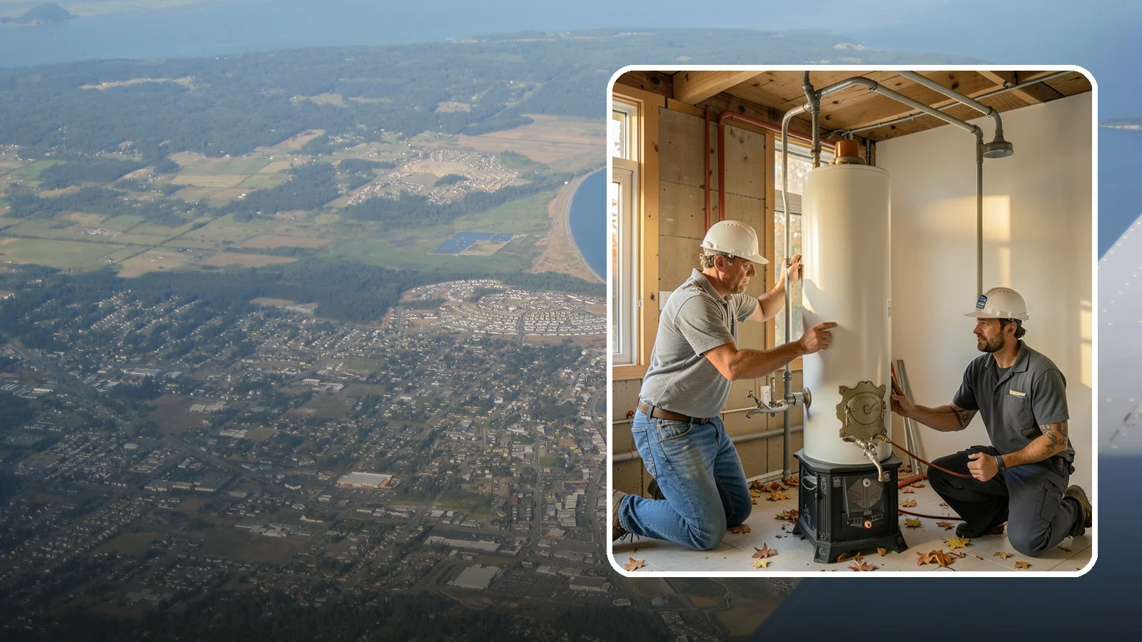 Water Heater Installation in Oak Harbor, Island County, WA - We install and replace tank and tankless water heaters, including code-required upgrades for safe operation.