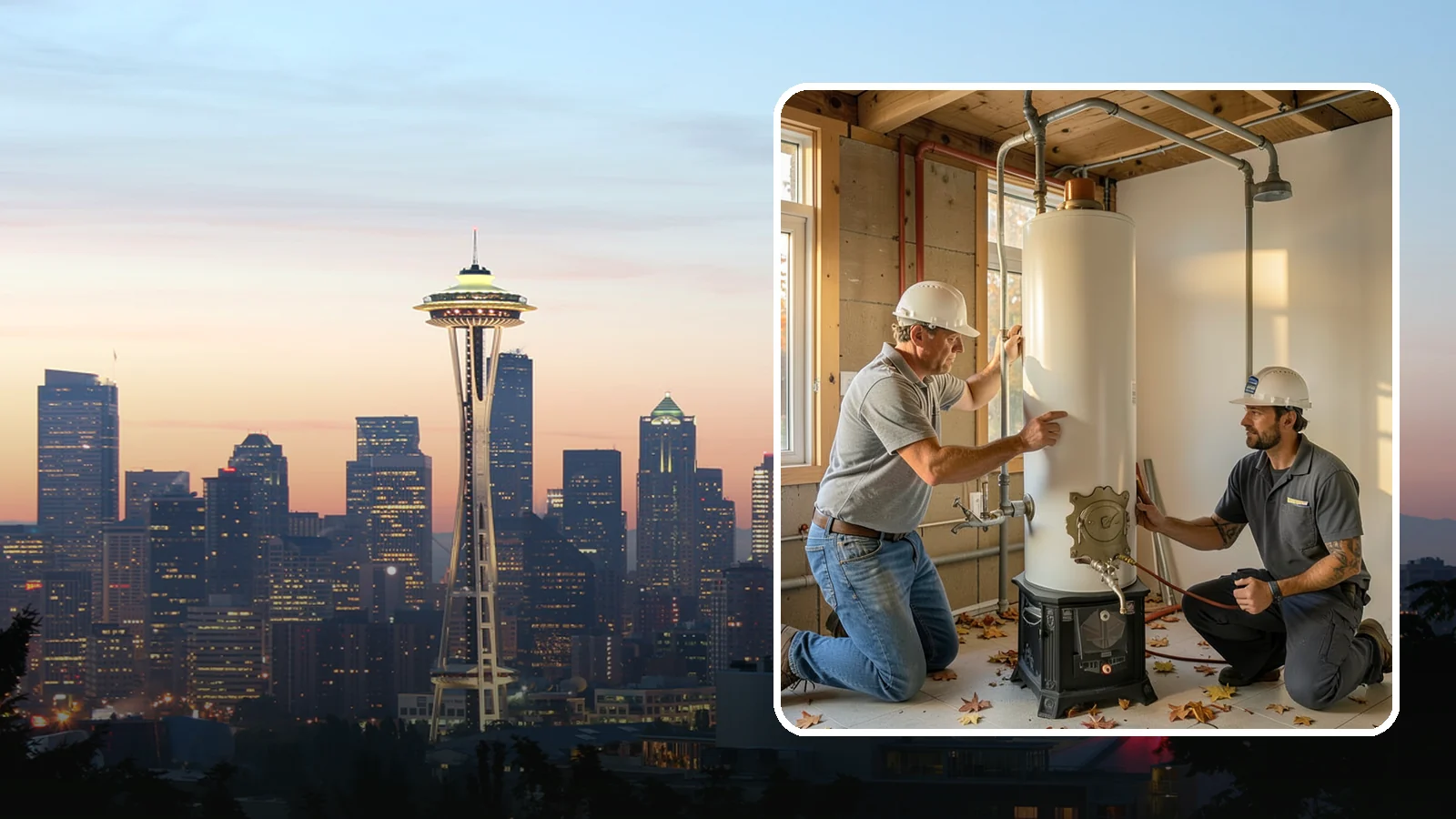 Water Heater Installation in Seattle, King County, WA - We install and replace tank and tankless water heaters, including code-required upgrades for safe operation.