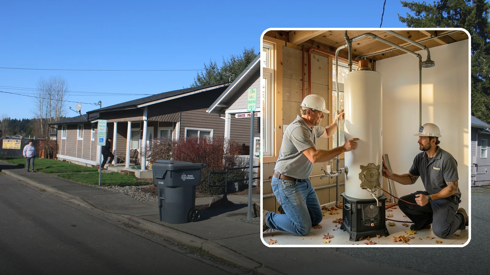 Water Heater Installation in South Prairie, Pierce County, WA - We install and replace tank and tankless water heaters, including code-required upgrades for safe operation.