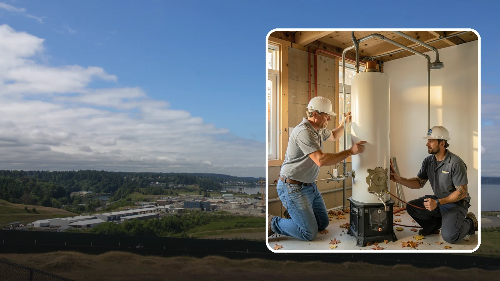 Water Heater Installation in University Place, Pierce County, WA - We install and replace tank and tankless water heaters, including code-required upgrades for safe operation.