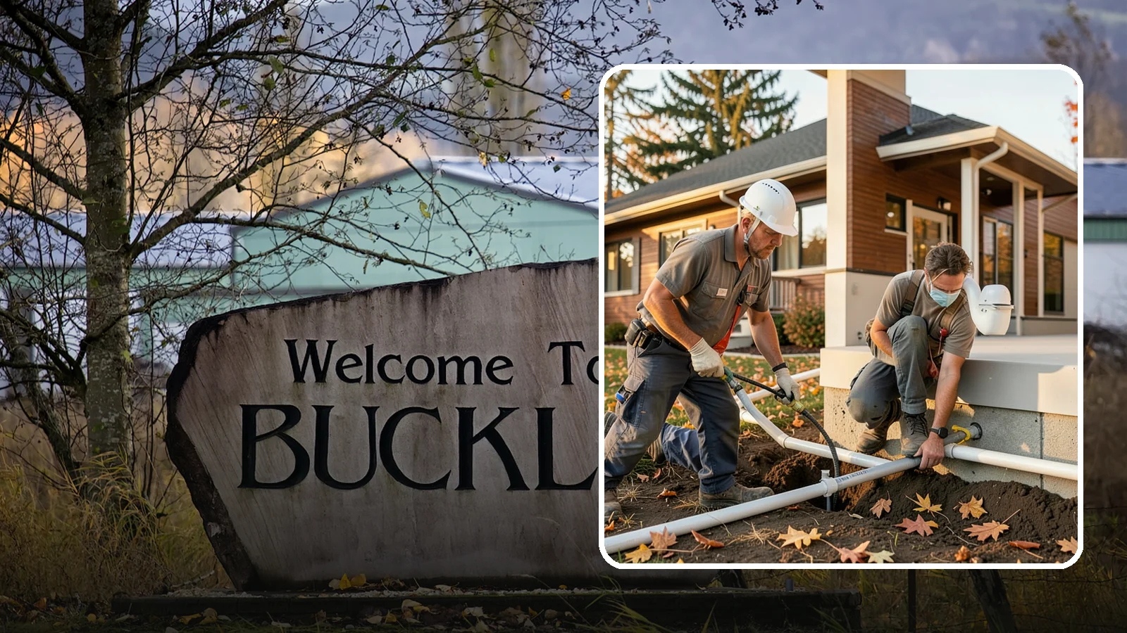 Water Line Installation in Buckley, Pierce County, WA - We install or replace the main water service line that carries water from the meter into your home.