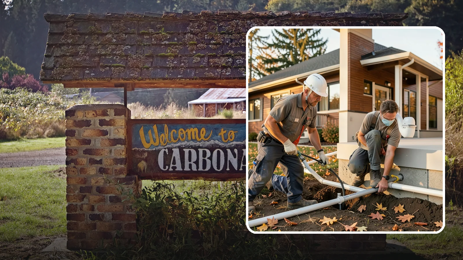 Water Line Installation in Carbonado, Pierce County, WA - We install or replace the main water service line that carries water from the meter into your home.