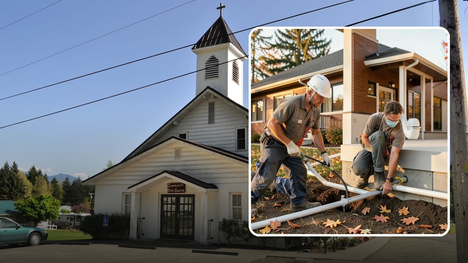 Water Line Installation in Concrete, Skagit County, WA - We install or replace the main water service line that carries water from the meter into your home.