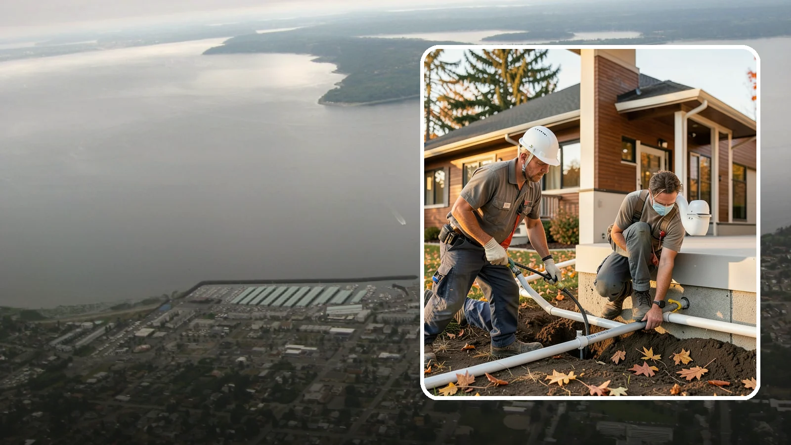Water Line Installation in Des Moines, King County, WA - We install or replace the main water service line that carries water from the meter into your home.